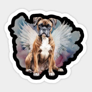 Boxer Dog Memorial Design Sticker